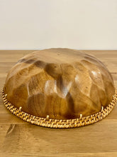 Load image into Gallery viewer, Acacia &amp; Rattan Fruit Bowl
