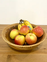 Load image into Gallery viewer, Acacia &amp; Rattan Fruit Bowl (Deep Bowl)
