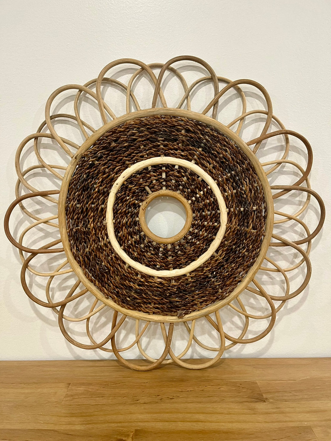 Rattan + Abaca Boho Wall Decor